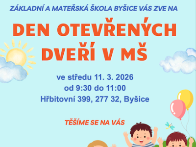 DEN OTEVŘENÝCH DVĚŘÍ V MATEŘSKÉ ŠKOLE